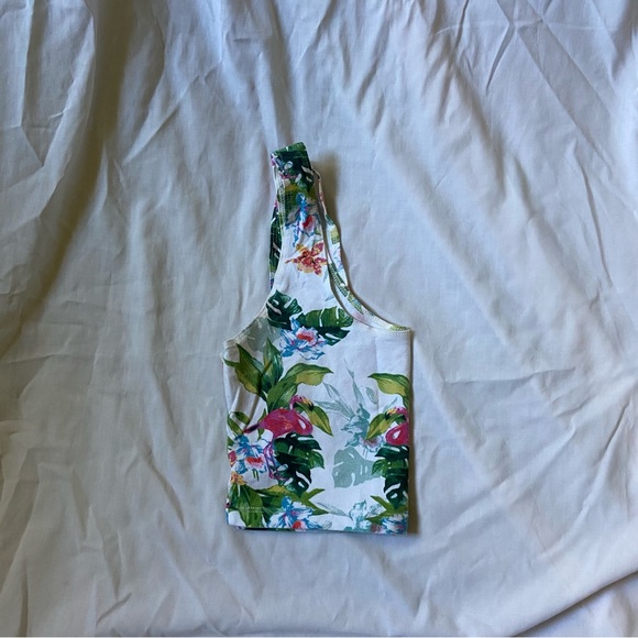 ⚡️ American Apparel Cropped Tank Top - Tropical Forest Design - Picture 2 of 5